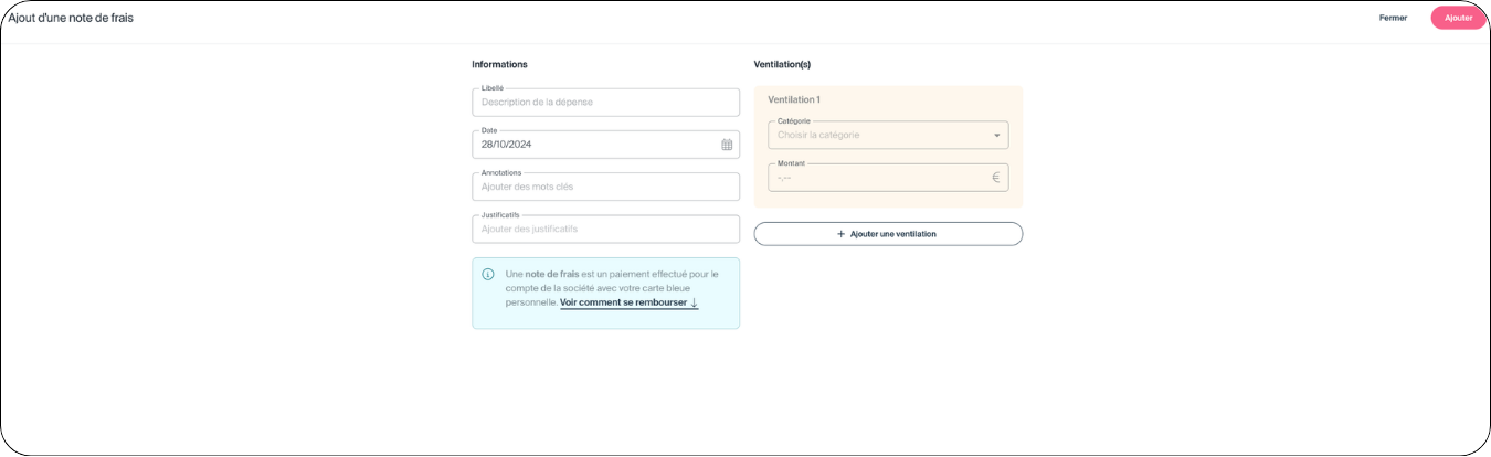 La gestion des notes de frais sur Indy