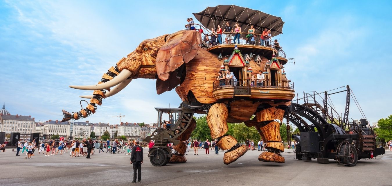 Nantes : un cadre de qualité pour créer son entreprise : ici nous voyons l'éléphant des machines de l'île