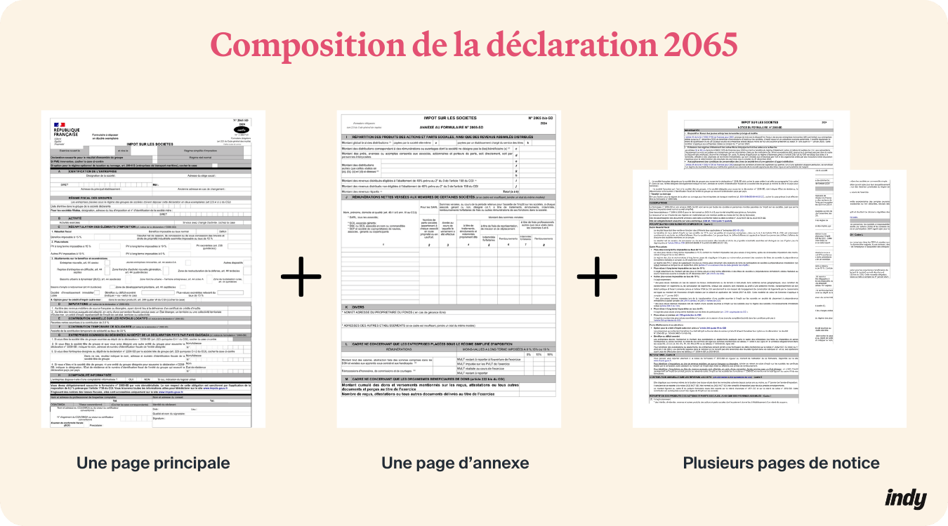 composition de la 2065 pour une SARL