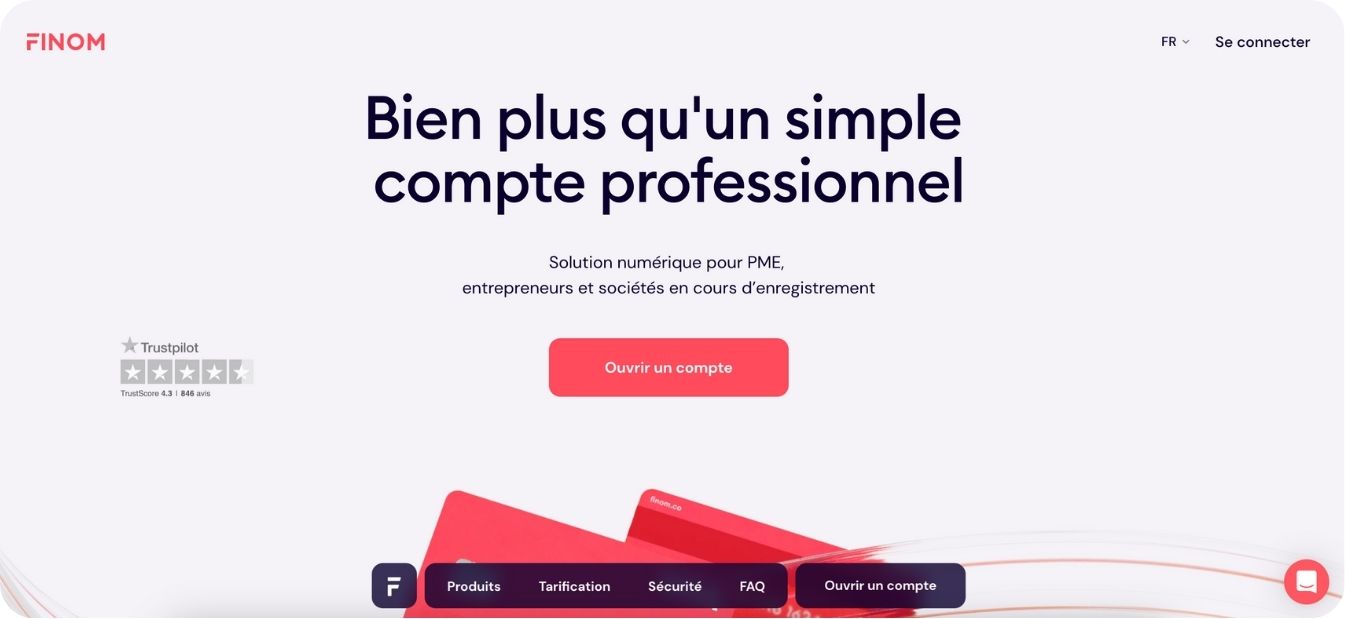 finom compte pro sci