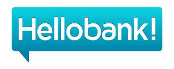 logo hello bank bleu