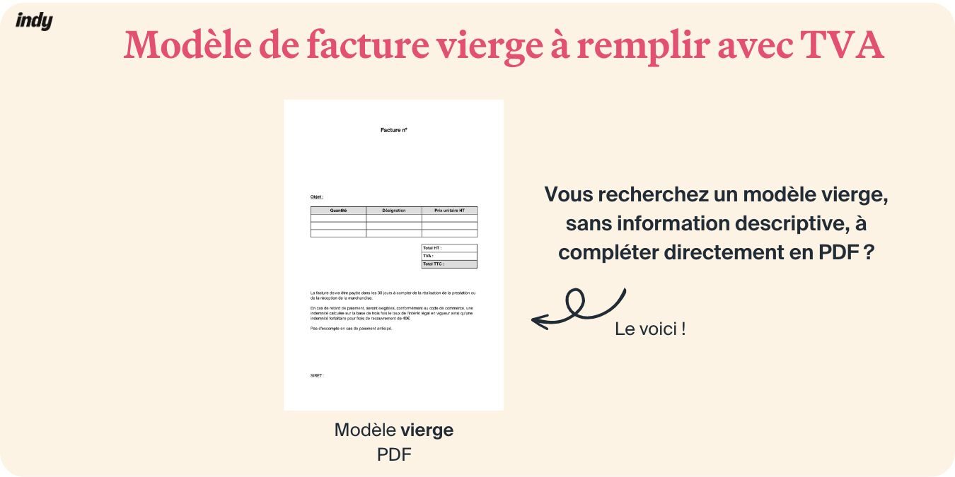 visualiser notre modèle de facture vierge à remplir directement en pdf, sans info